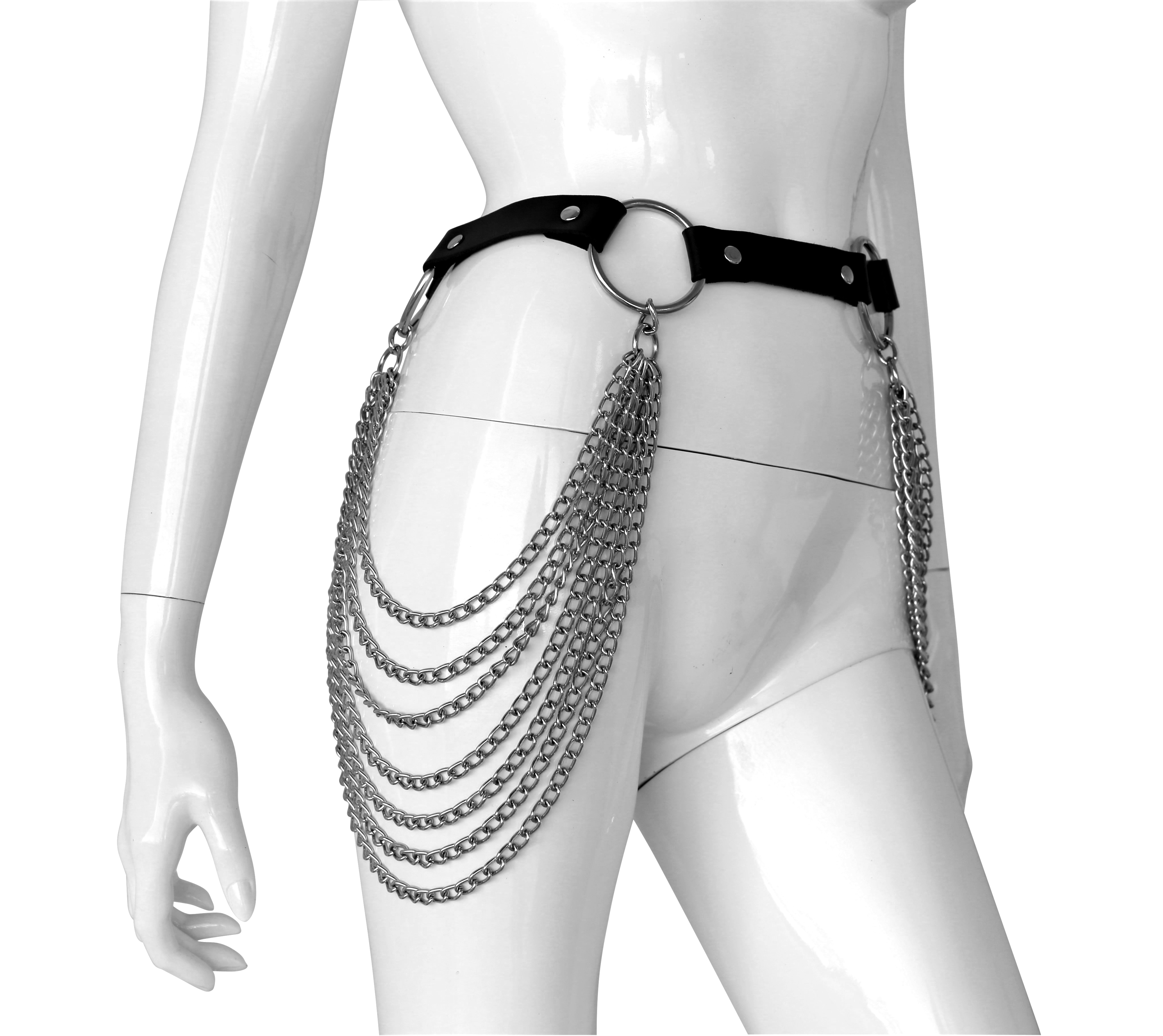 Adjustable leather belt